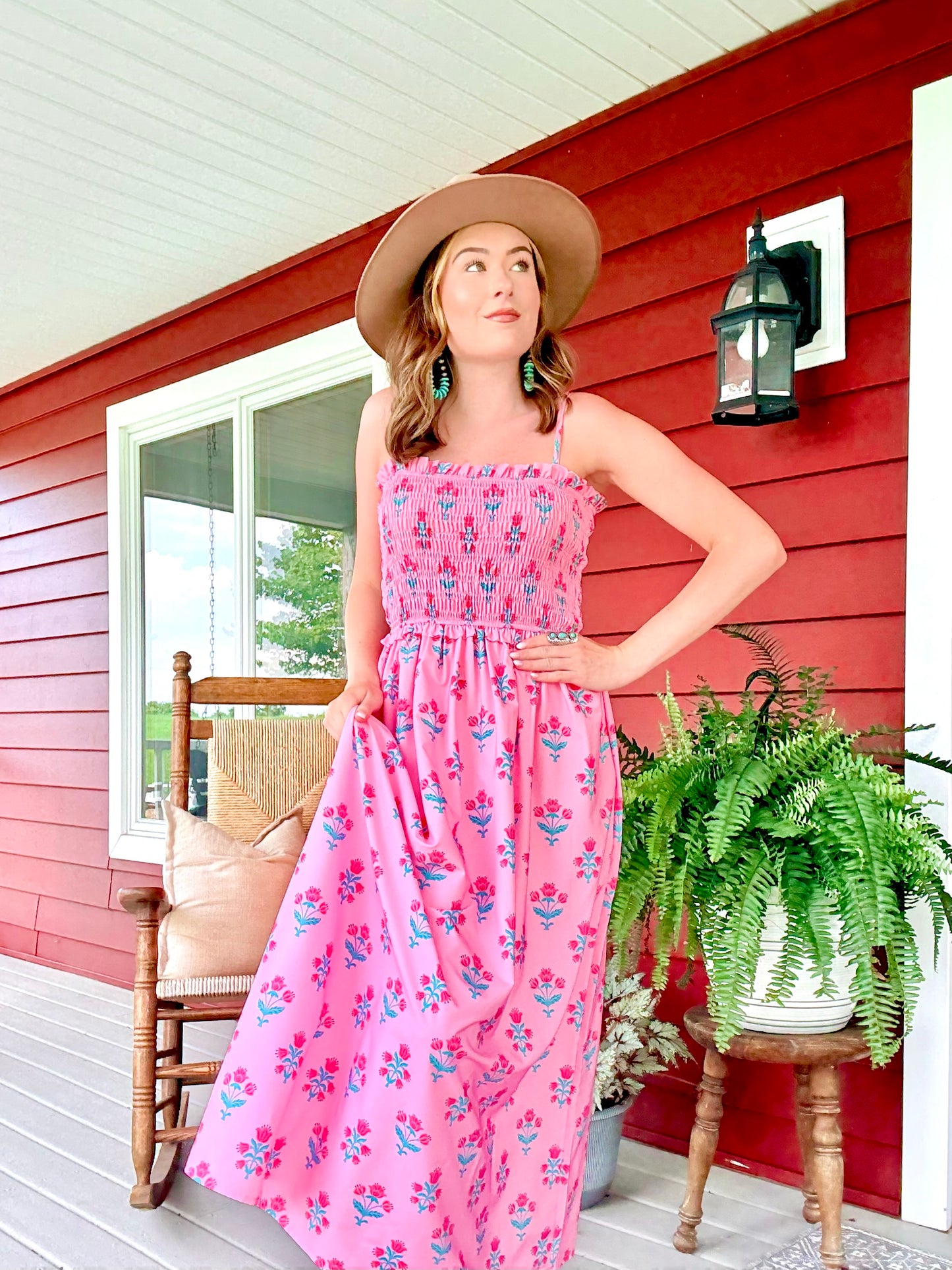 Flower Girl Maxi Dress | Pink