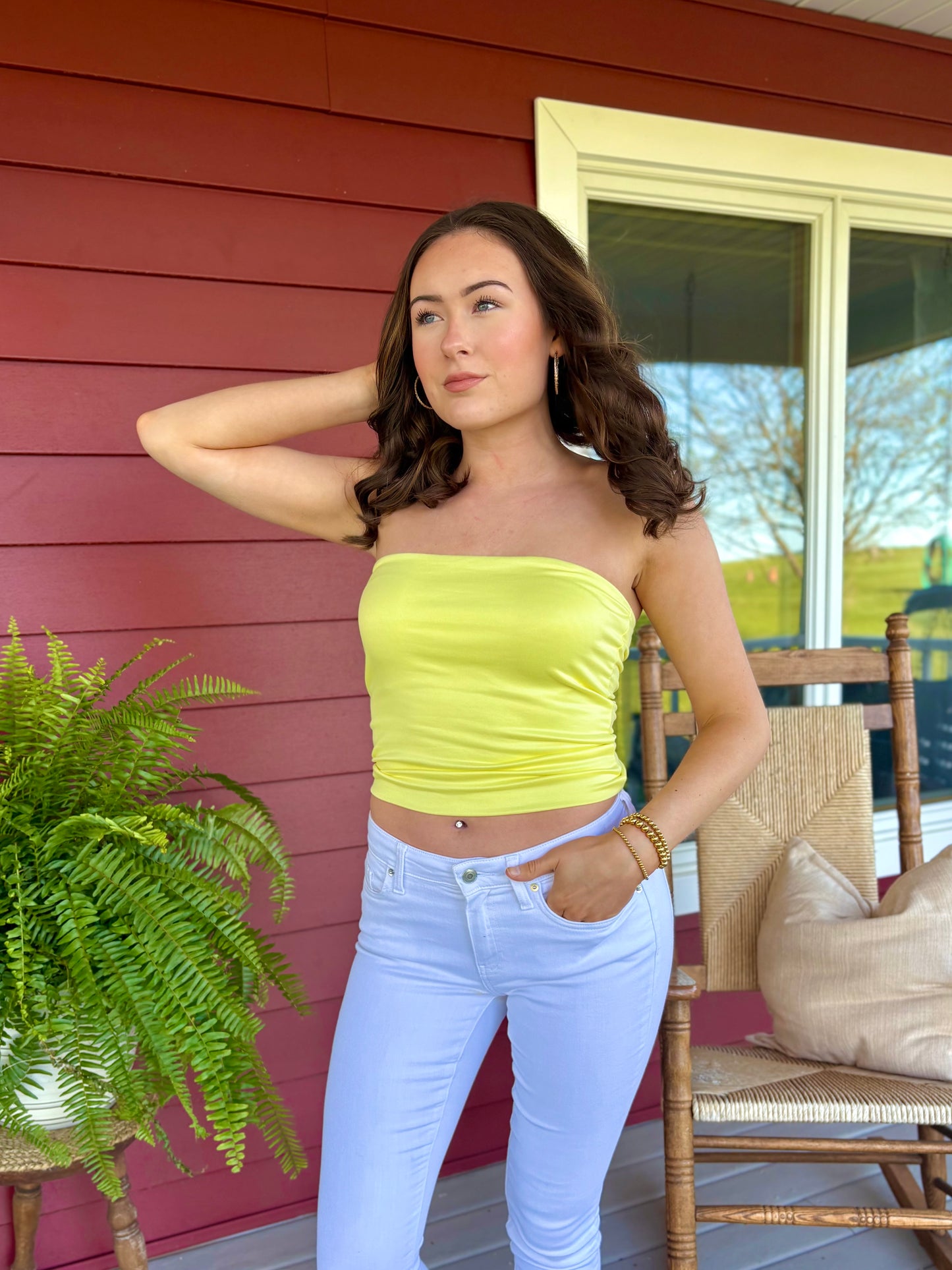 Sunny Days Tube Top | Yellow