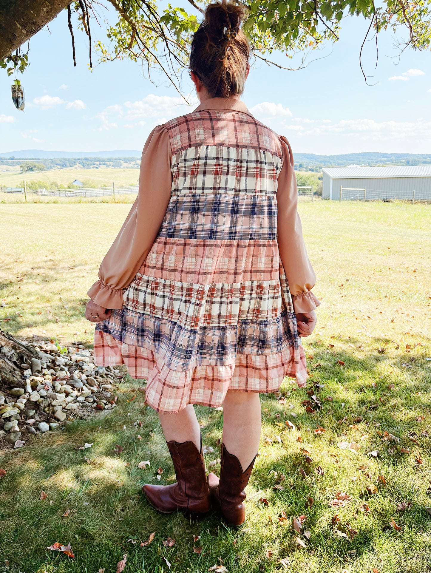 Autumns Days Dress | Flannel Neutrals