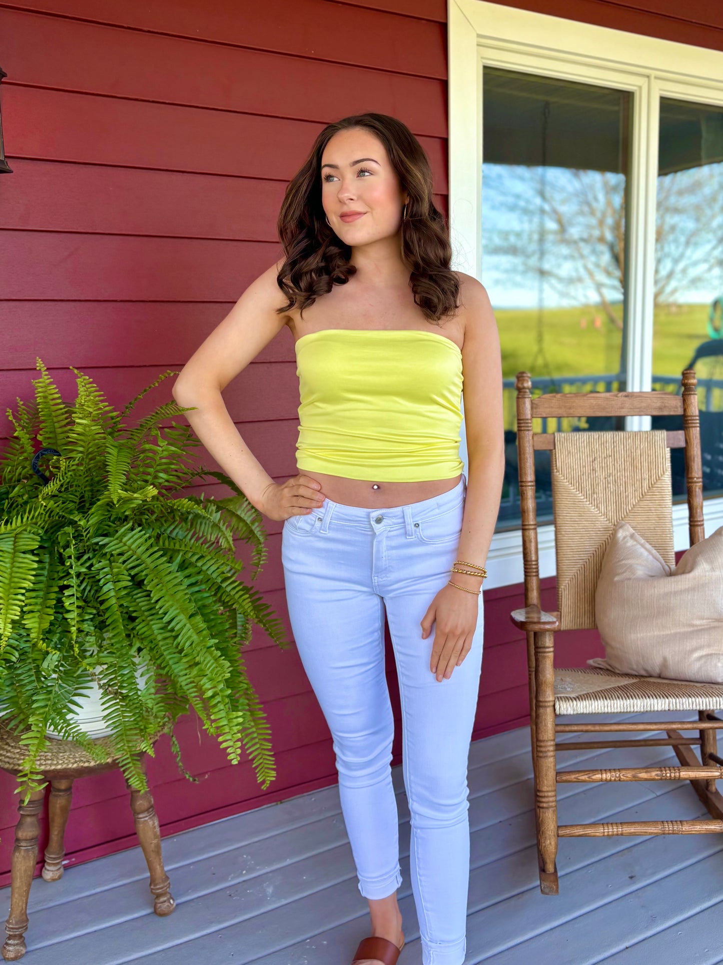 Sunny Days Tube Top | Yellow