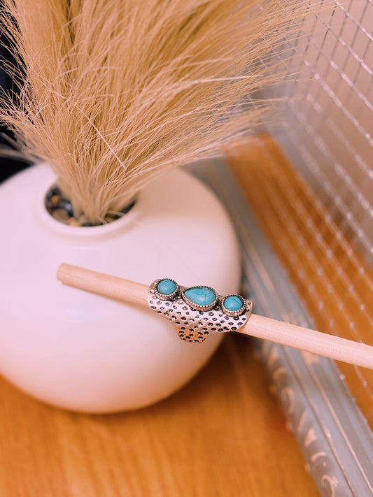 The Lara Ring | Turquoise & Silver