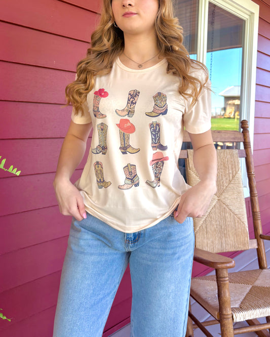 Cutie Bootie Tee | Cream