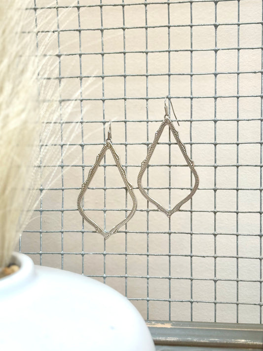 Classic Drop Earrings | Silver