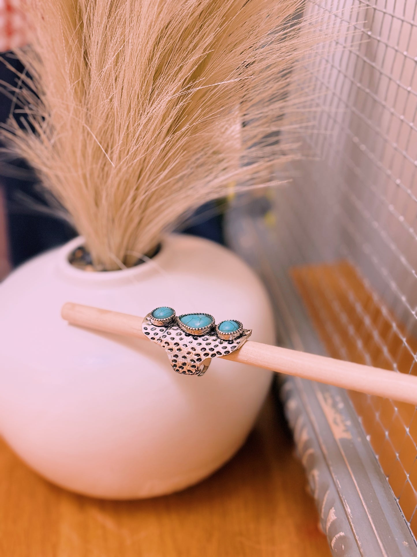 The Lara Ring | Turquoise & Silver
