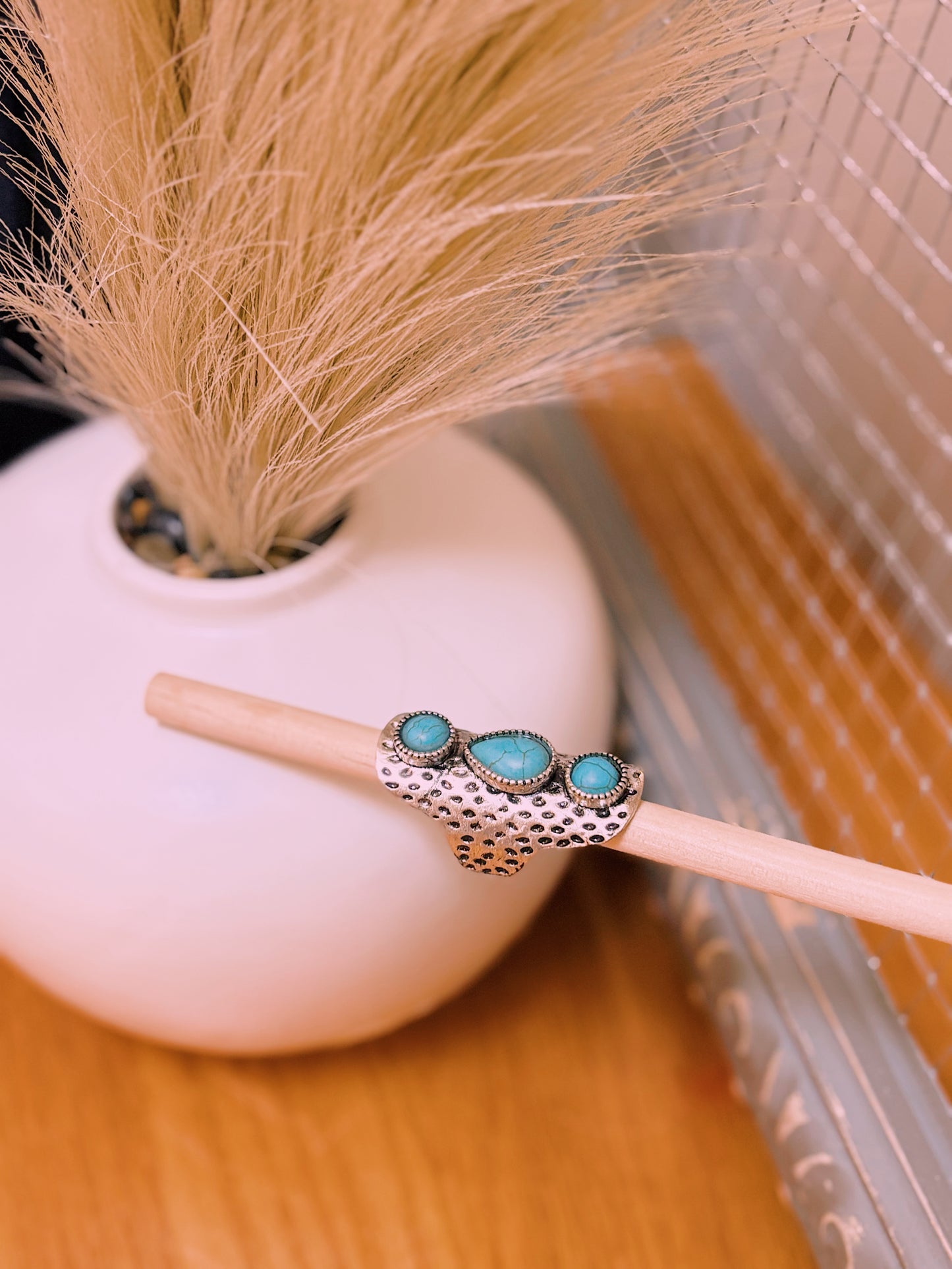 The Lara Ring | Turquoise & Silver
