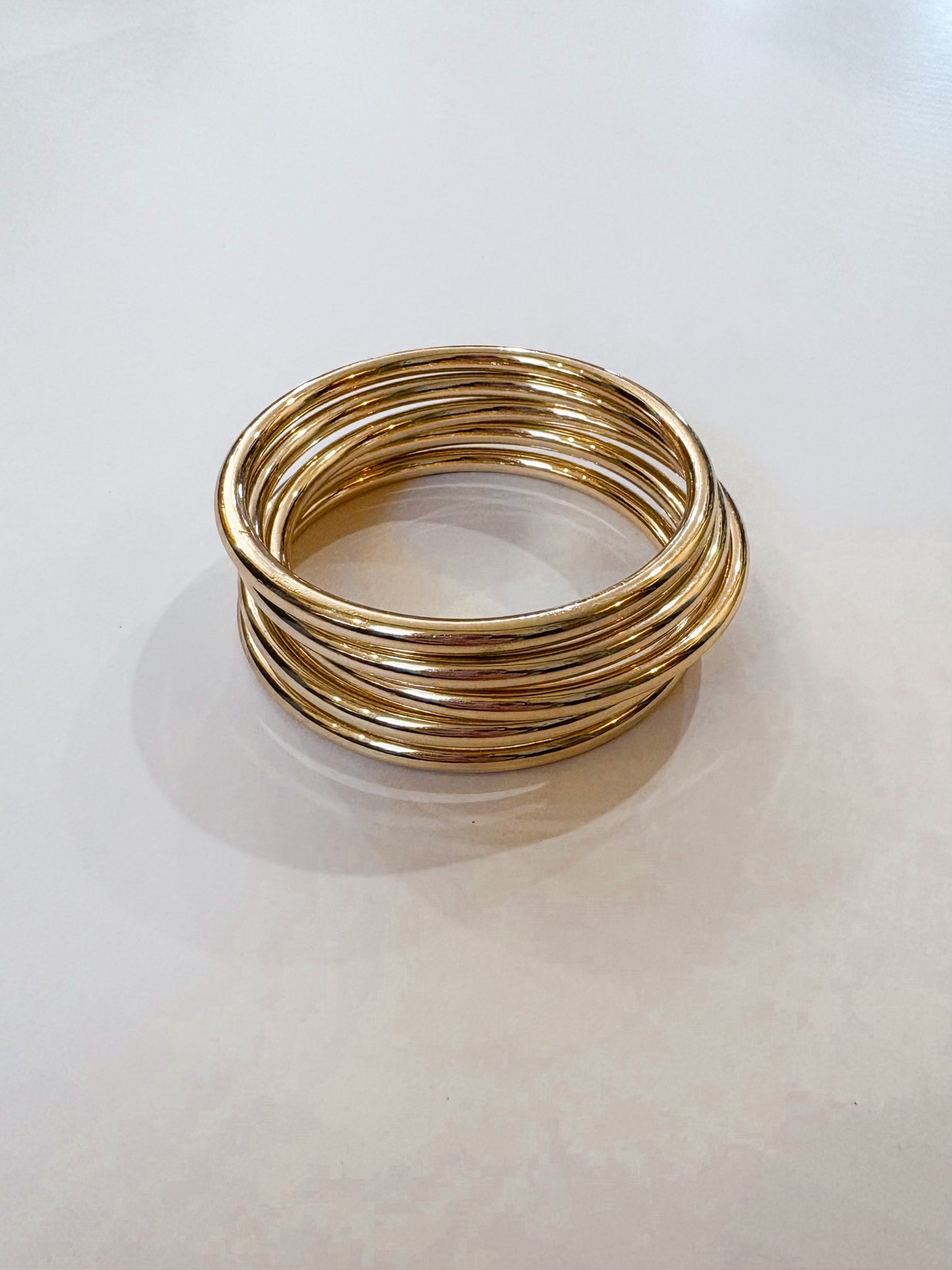 Gold Bangle Bracelet Set