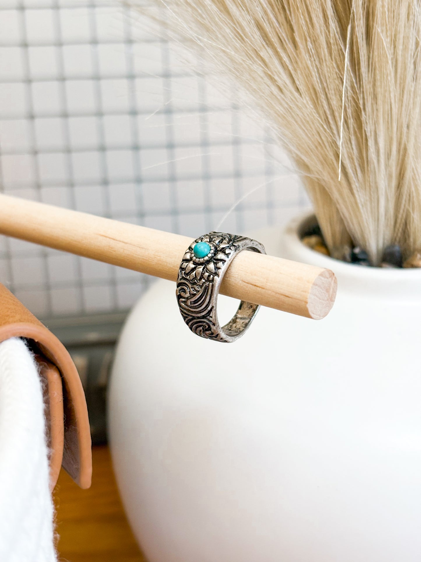 Turquoise Paisley Ring