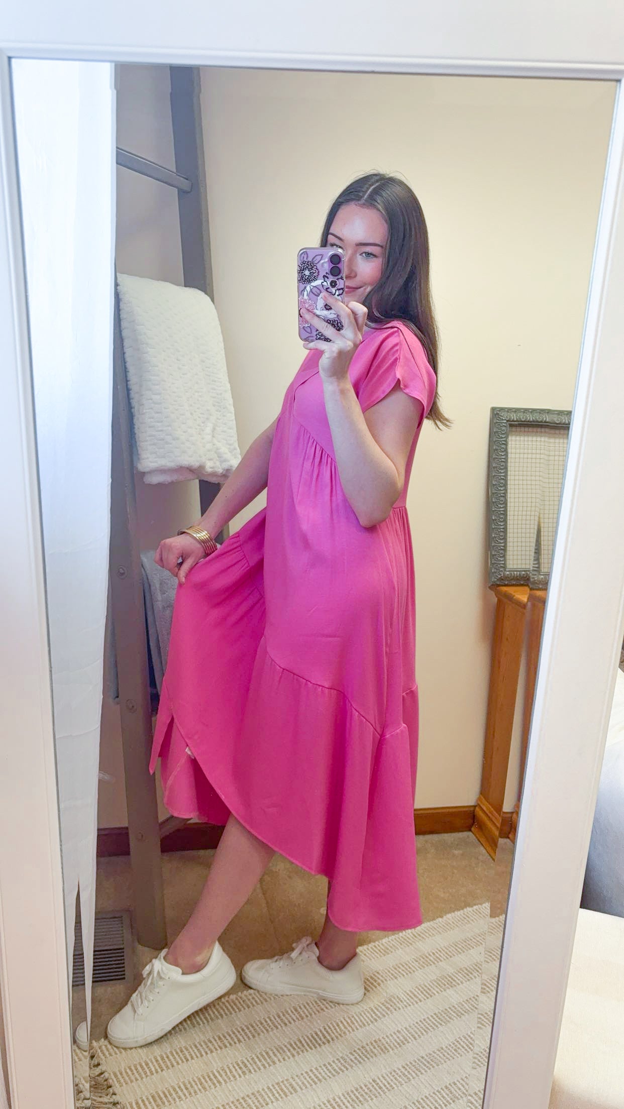 Pink Asymmetrical Dress